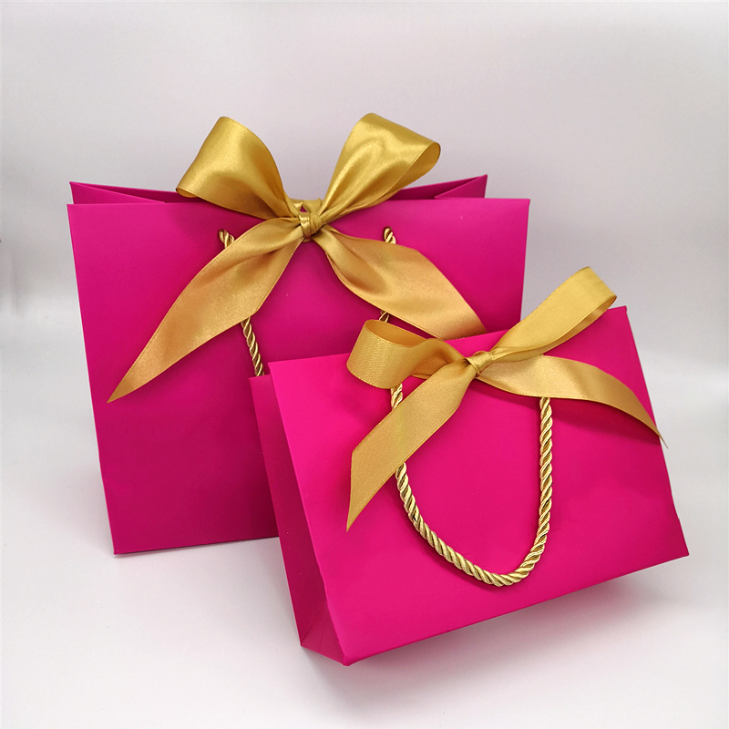 Gift Paper Bag With Ribbon