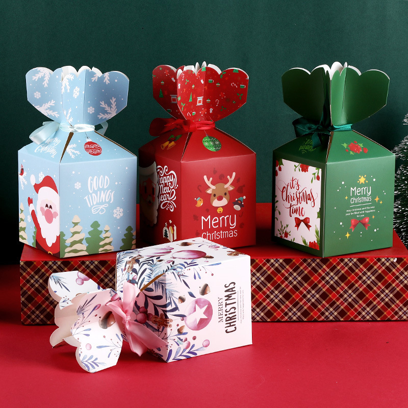 Cartoon Christmas Candy Apple Boxes