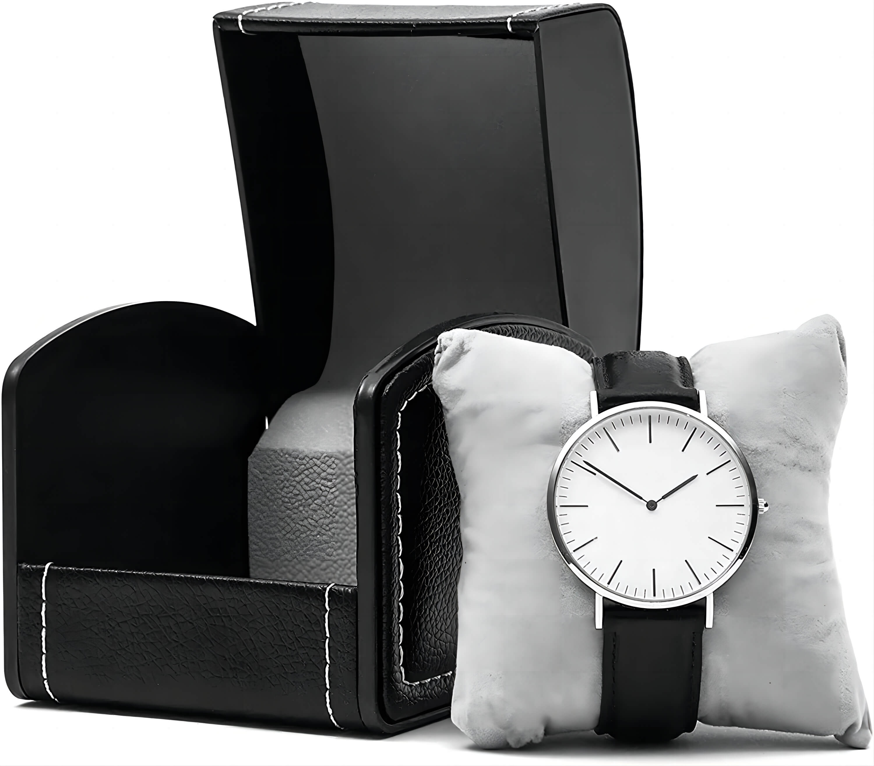 Single Grid Wrist Watch Box with Pillow