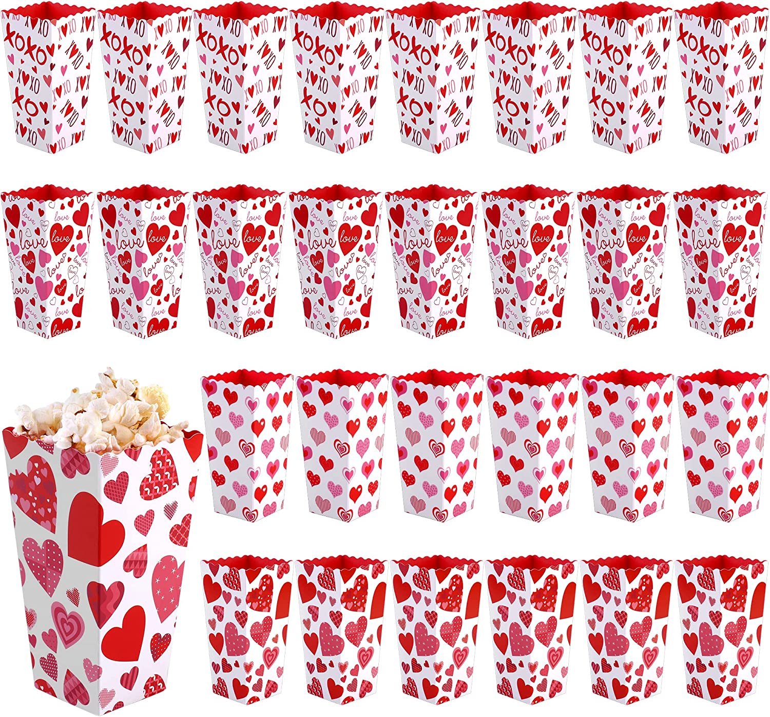 Valentine's Day Popcorn Boxes