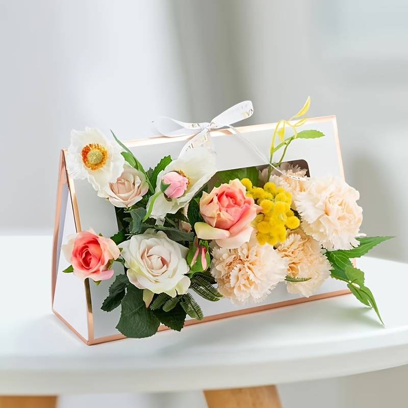 Flower Kraft Paper Folding Box