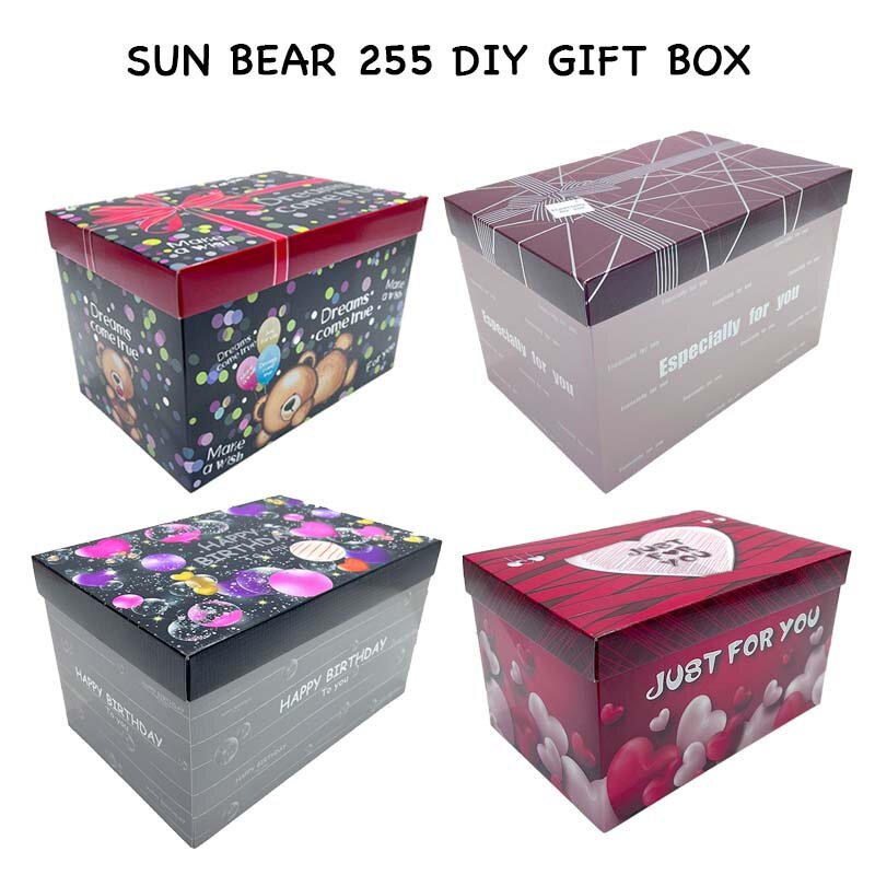 Sun Bear DIY Gift Box Happy Birthday