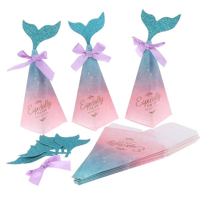 Colorful Mermaid Tail Shape Candy Box