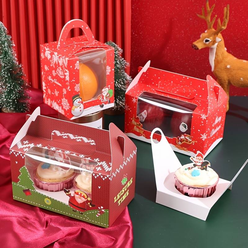 Christmas Cupcake Box