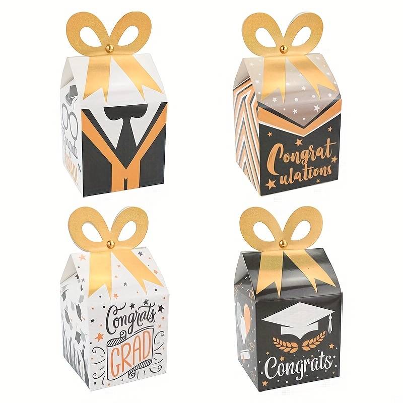 Black Golden Graduation Candy Box