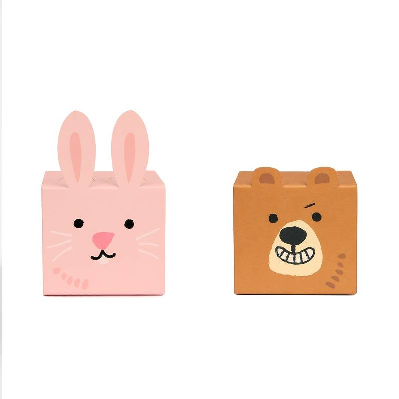 Square Cute Animal Gift Box