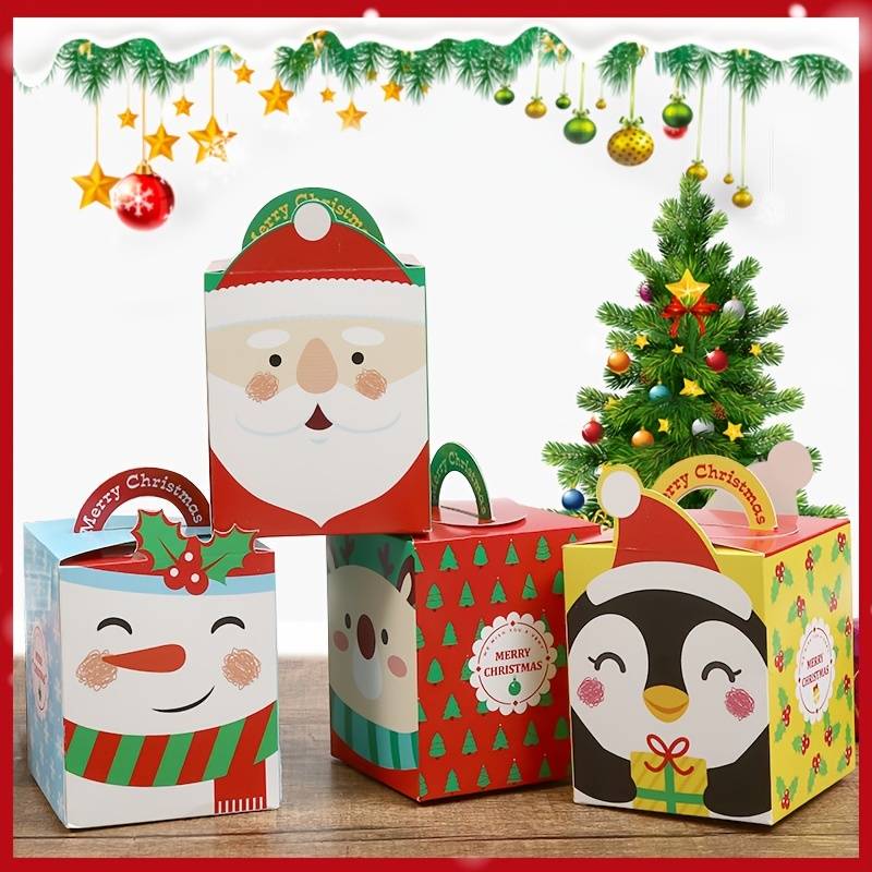 Christmas Cartoon Packing Gift Box