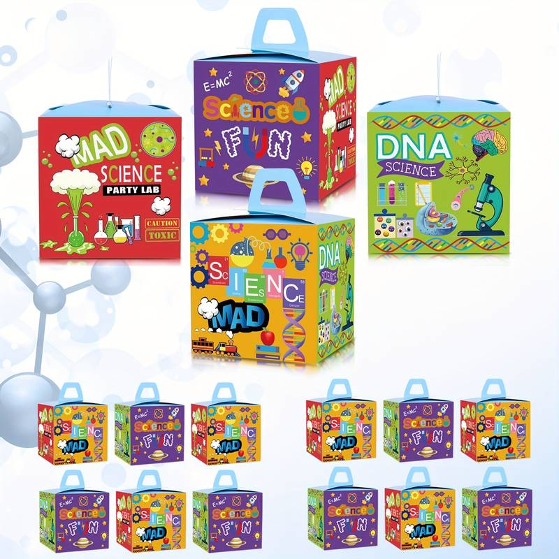 Mad Science Party Favor Boxes