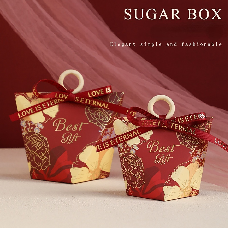 Golden Flower Pattern Gift Box