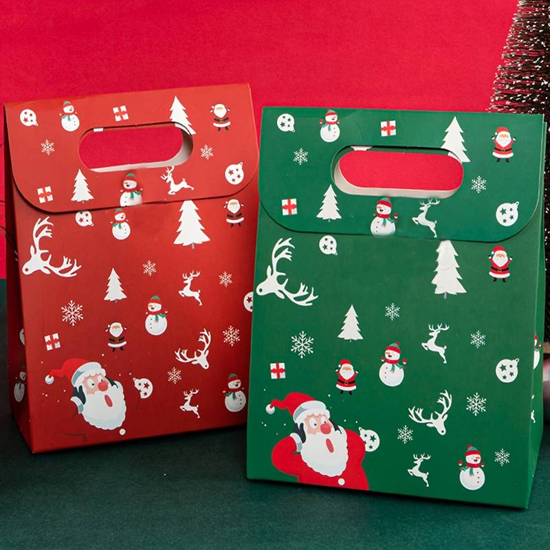 Christmas Paper Bag Cookie Gift Bag