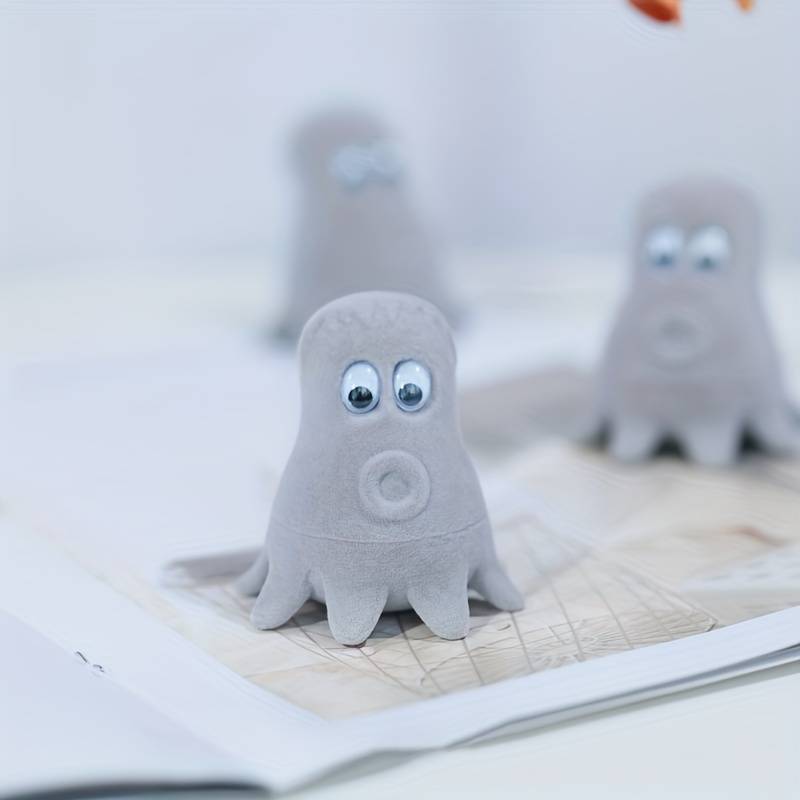 Cute Gray Octopus Jewelry Box