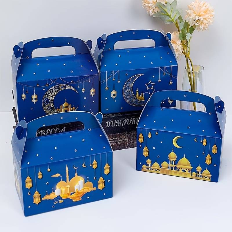 Eid Blue Candy Tote Box