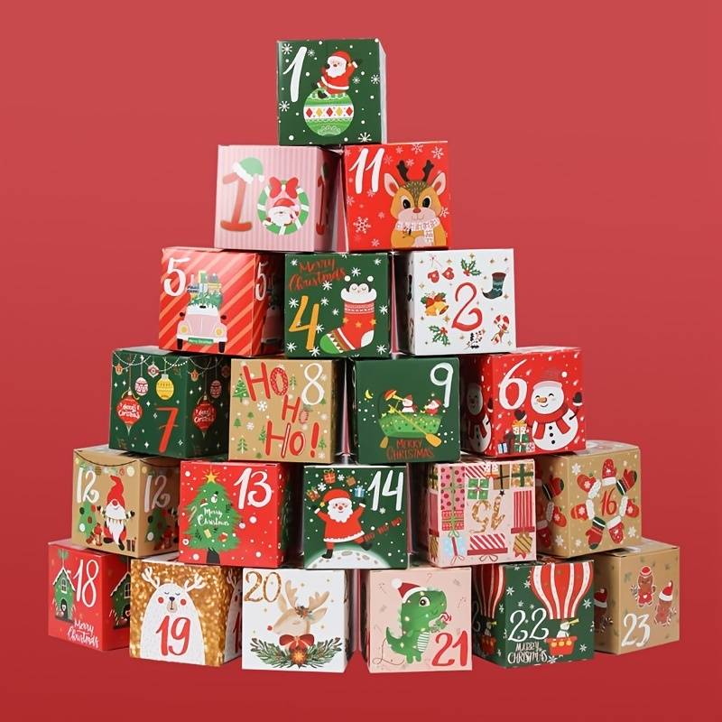 Christmas Advent Calendar Gift Box