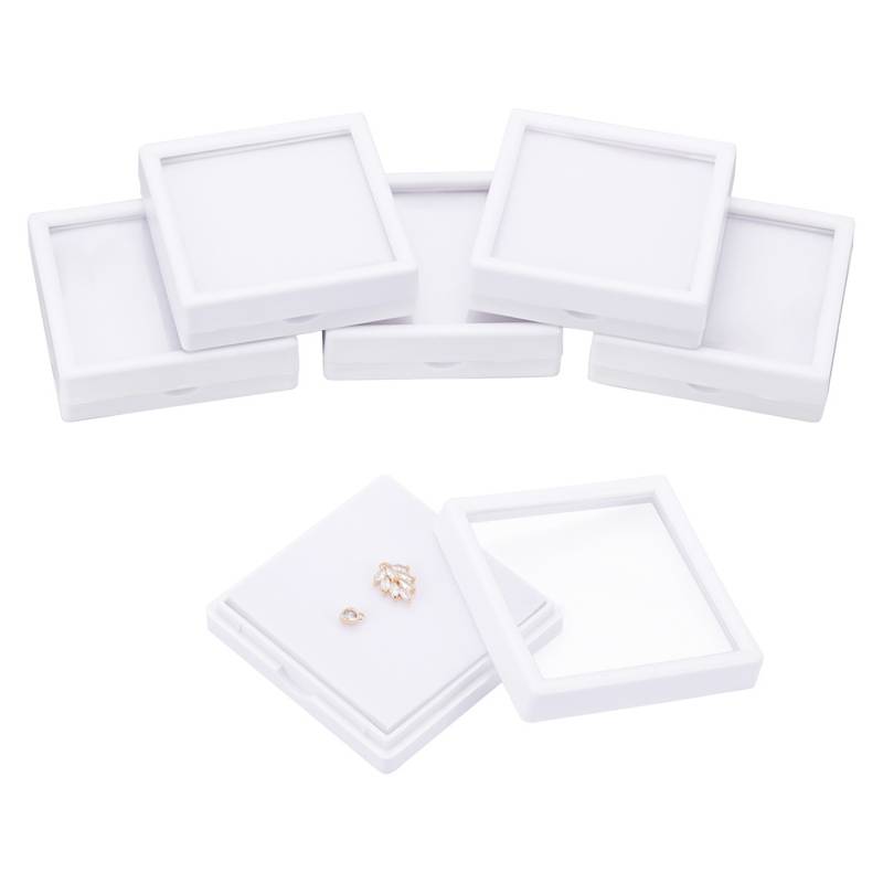 White Gemstone Display Box